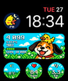 Along for the Ride watch face preview image for Apple Watch