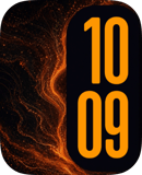 Amber Current watch face preview image for Apple Watch