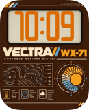 Amber Forecast watch face preview image for Apple Watch
