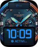 Aqua Diver watch face preview for Apple Watch