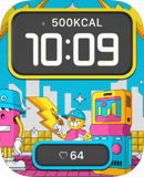 Arcade City Groove watch face preview for Apple Watch