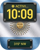 Argentina Flag watch face preview for Apple Watch
