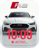 Audi RS White watch face preview for Apple Watch