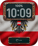 Austria Flag watch face preview for Apple Watch