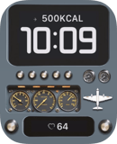 Aviation Dashboard Watch Face preview for Apple Watch
