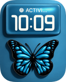 Azure Wings watch face preview image for Apple Watch