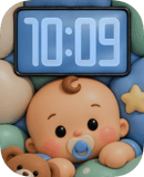 Baby Blue Apple Watch face - Art