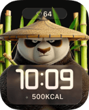 Panda watch face preview for Apple Watch