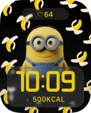 Banana Minion watch face preview for Apple Watch