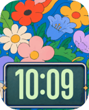 Big Bloom Garden watch face preview for Apple Watch