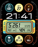 Bit by Bit watch face preview image for Apple Watch