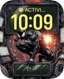Black Suit Spider-Man watch face preview for Apple Watch
