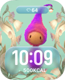 bloom sprite watch face preview for Apple Watch