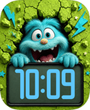 Blue Burst watch face preview image for Apple Watch