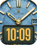 Blue Dial watch face preview for Apple Watch