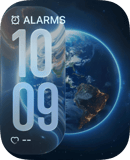 Blue Earth watch face preview for Apple Watch