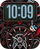 Blue Wheel watch face preview for Apple Watch