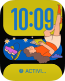Book Lounger Apple Watch face - Art