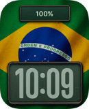Brazil Flag watch face preview for Apple Watch