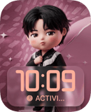 BTS Jungkook Rose watch face preview for Apple Watch