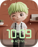 BTS RM Mint watch face preview for Apple Watch