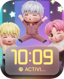 BTS Star Trio watch face preview for Apple Watch