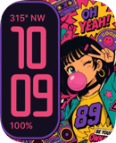 Bubblegum 89 watch face preview for Apple Watch