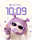 Bubblegum Bunny watch face preview image for Apple Watch