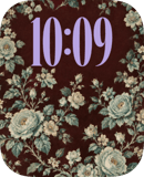 Burgundy Rose watch face preview image for Apple Watch