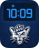 BYU Cougars watch face preview for Apple Watch