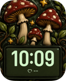 Carved Toadstools Apple Watch face - Nature