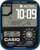 Casio Control Center watch face preview for Apple Watch