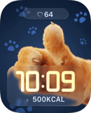 Cat Paw watch face preview for Apple Watch
