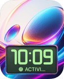 Chrome Bubble watch face preview for Apple Watch
