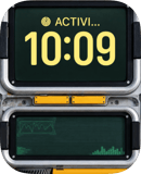 Chrome Monitor watch face preview image for Apple Watch