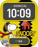 Classic Comic Snoopy watch face preview for Apple Watch