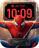 Classic Spider-Man watch face preview for Apple Watch