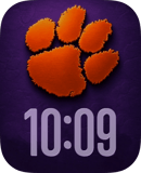 Clemson Tigers watch face preview for Apple Watch