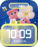 Cloud Teddy Picnic watch face preview for Apple Watch