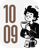Coffee Sketch watch face preview for Apple Watch