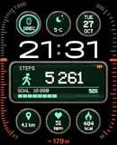 Command Line watch face preview image for Apple Watch
