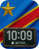 Congo DR Flag watch face preview for Apple Watch