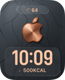 Copper Glow watch face preview for Apple Watch