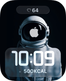 Cosmic Apple Explorer watch face preview for Apple Watch