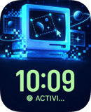 Cosmic Cursor watch face preview image for Apple Watch