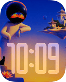 Cosmic Visitor watch face preview image for Apple Watch