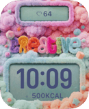 Creative Clouds watch face preview for Apple Watch
