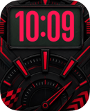 Crimson Core watch face preview for Apple Watch