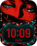 Crimson Tears watch face preview image for Apple Watch