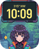 Cyber City Pilot watch face preview for Apple Watch